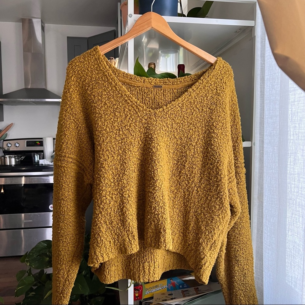 Free People Women’s Mustard Sweater